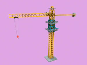 Lowpoly Crane 3D Model