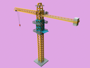 Lowpoly Crane Modelo 3D