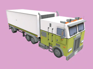 Camion lowpoly Modello 3D