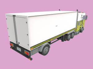 Lowpoly Truck Model 3D