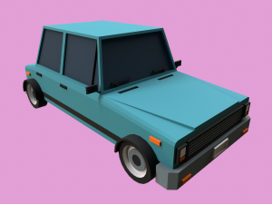 Lowpoly Car Model 3D