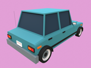Lowpoly Car Model 3D