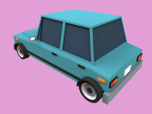Lowpoly Car Model 3D