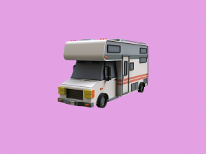 Lowpoly Camper Model 3D