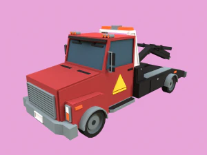 低聚拖车 3D 模型