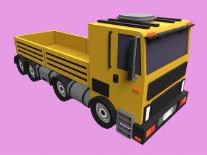 Lowpoly Truck Model 3D