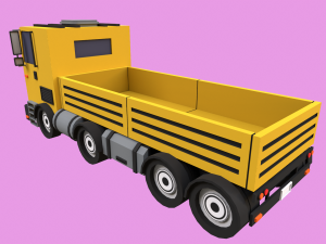 Lowpoly Truck Model 3D