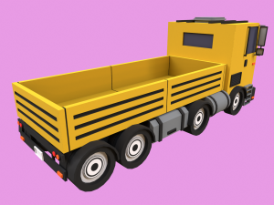 Lowpoly Truck Model 3D