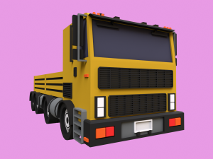 Lowpoly Truck Model 3D