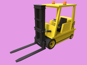 Lowpoly Forklift 3D 模型