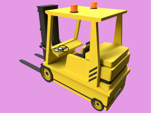 Lowpoly Forklift 3D 模型