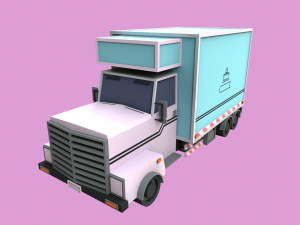 Lowpoly City Cars Pack 3D Модель