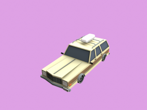 Lowpoly City Cars Pack 3D Модель