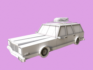 Lowpoly City Cars Pack 3D Модель