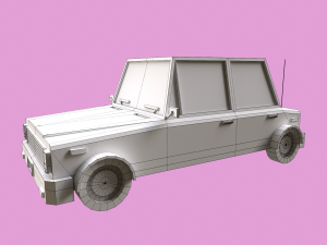 Lowpoly City Cars Pack 3D Модель