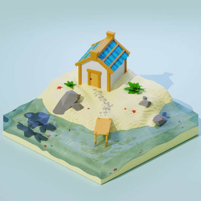 wharf 3D 모델 .c4d .max .obj .3ds .fbx .stl .blend 