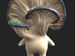 Game-ready low-poly mushling 3D-Modell