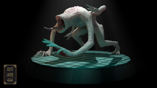 Low-poly monster 3D 模型 .c4d .max .obj .3ds .fbx .stl .blend 