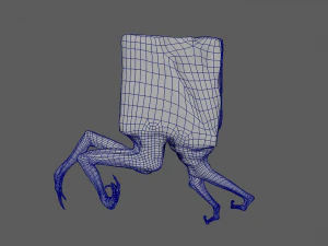 Cubegg monster free lowpoly 3D Model