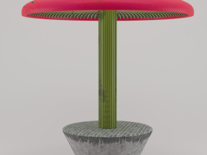 Mushroom bench 3Dモデル