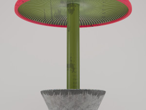 Mushroom bench 3Dモデル