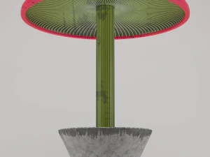 Mushroom bench 3D Model