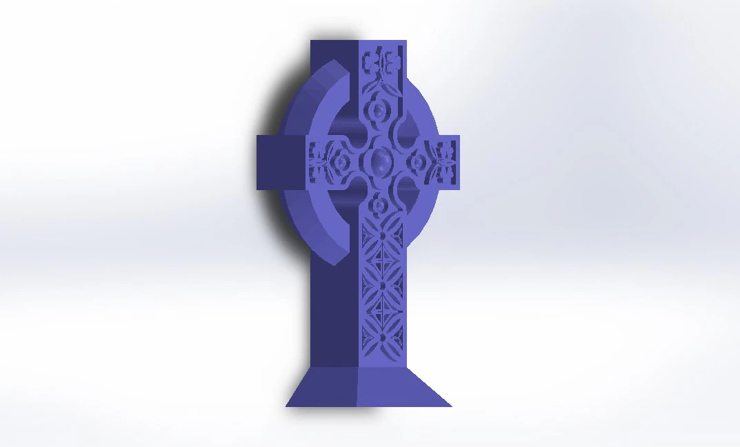 high cross bookend 3D Print Model .c4d .max .obj .3ds .fbx .stl .blend 