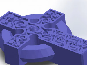 high cross bookend 3D Print Model