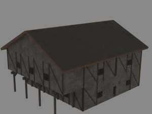 medieval house 3D 模型