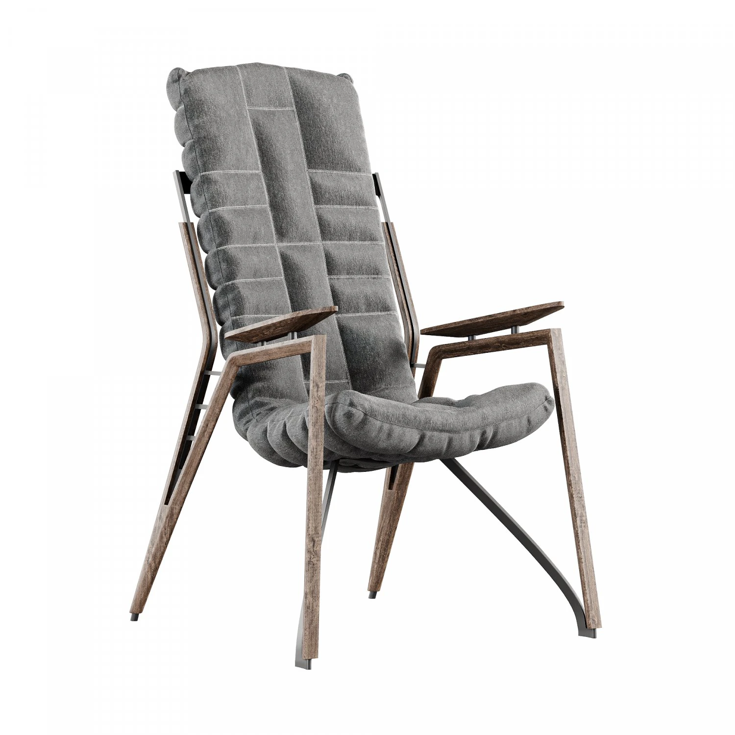 Mine Chair 3D Model .c4d .max .obj .3ds .fbx .stl .blend 