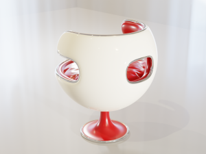 chair from the movie men in black Modèle 3D
