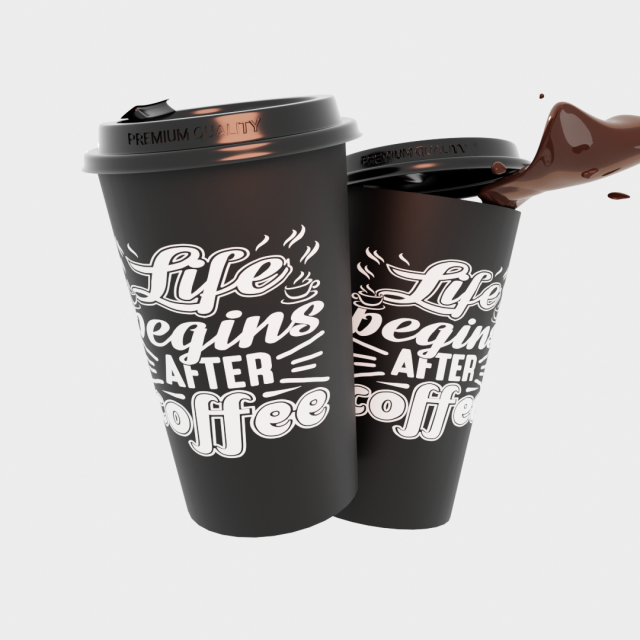 coffee cup Modelo 3D .c4d .max .obj .3ds .fbx .stl .blend 