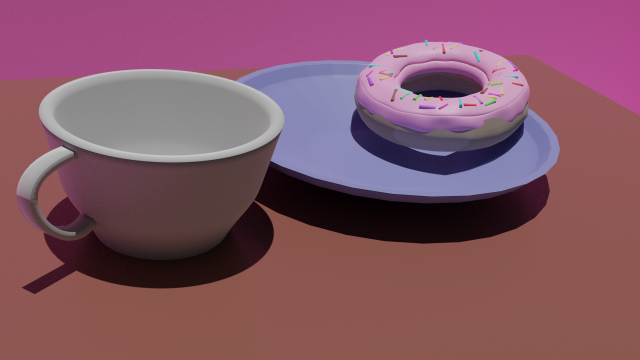 Donut 3D 모델 .c4d .max .obj .3ds .fbx .stl .blend