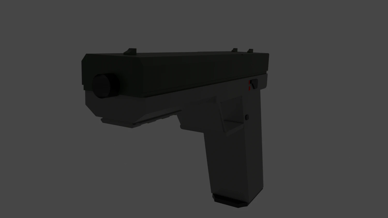 pistol 3D Model .c4d .max .obj .3ds .fbx .stl .blend 