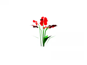 flowers low poly 3D Model