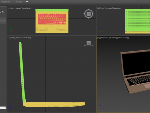 Laptop 3 colors 3D Model
