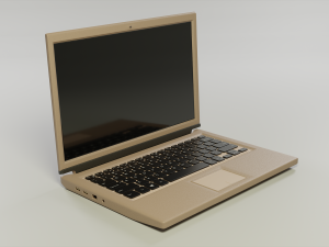 Laptop 3 colors 3D Model