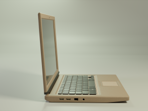 Laptop 3 colors 3D Model