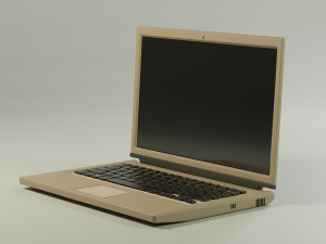 Laptop 3 colors 3D Model