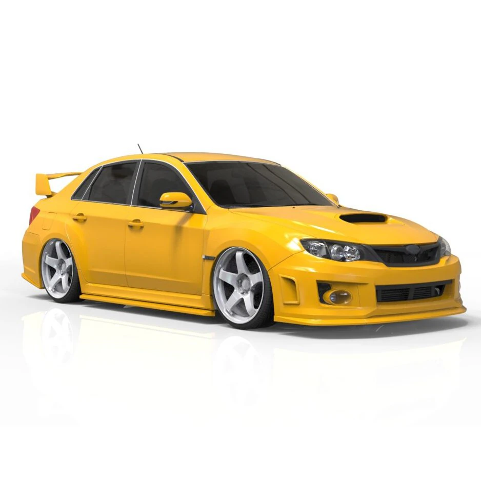 subaru impreza 3D Model .c4d .max .obj .3ds .fbx .stl .blend 