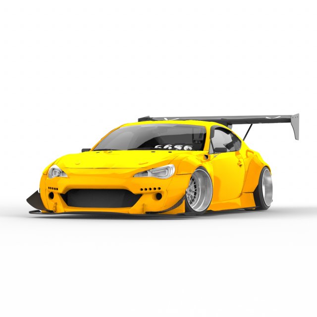 subaru brz Modello 3D .c4d .max .obj .3ds .fbx .stl .blend 