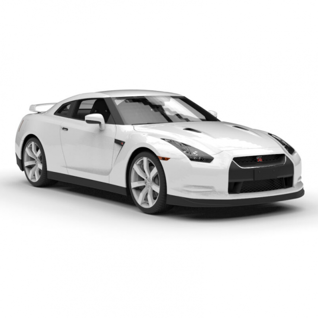 nissan gt-r Modello 3D .c4d .max .obj .3ds .fbx .stl .blend 