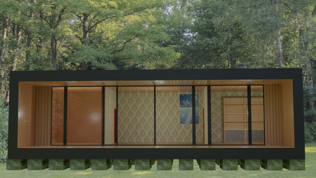 Best nature house 3D Modell .c4d .max .obj .3ds .fbx .stl .blend