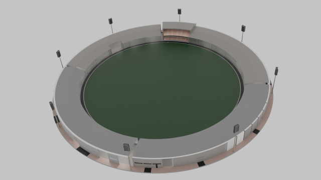 Low poly stadium 3D Model .c4d .max .obj .3ds .fbx .stl .blend 