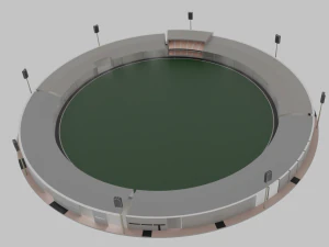 ローポリスタジアム 3Dモデル