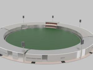 Low poly stadium 3D Model