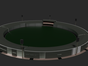 Low poly stadium 3D Model