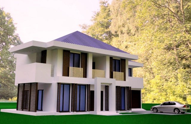 New style architecture Model 3D .c4d .max .obj .3ds .fbx .stl .blend 