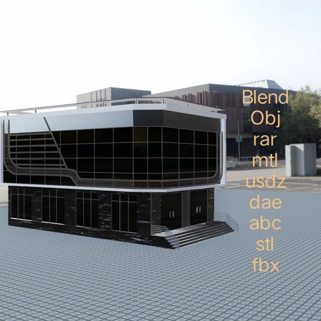 Raestaraunt for a great lunch Modelo 3D .c4d .max .obj .3ds .fbx .stl .blend 
