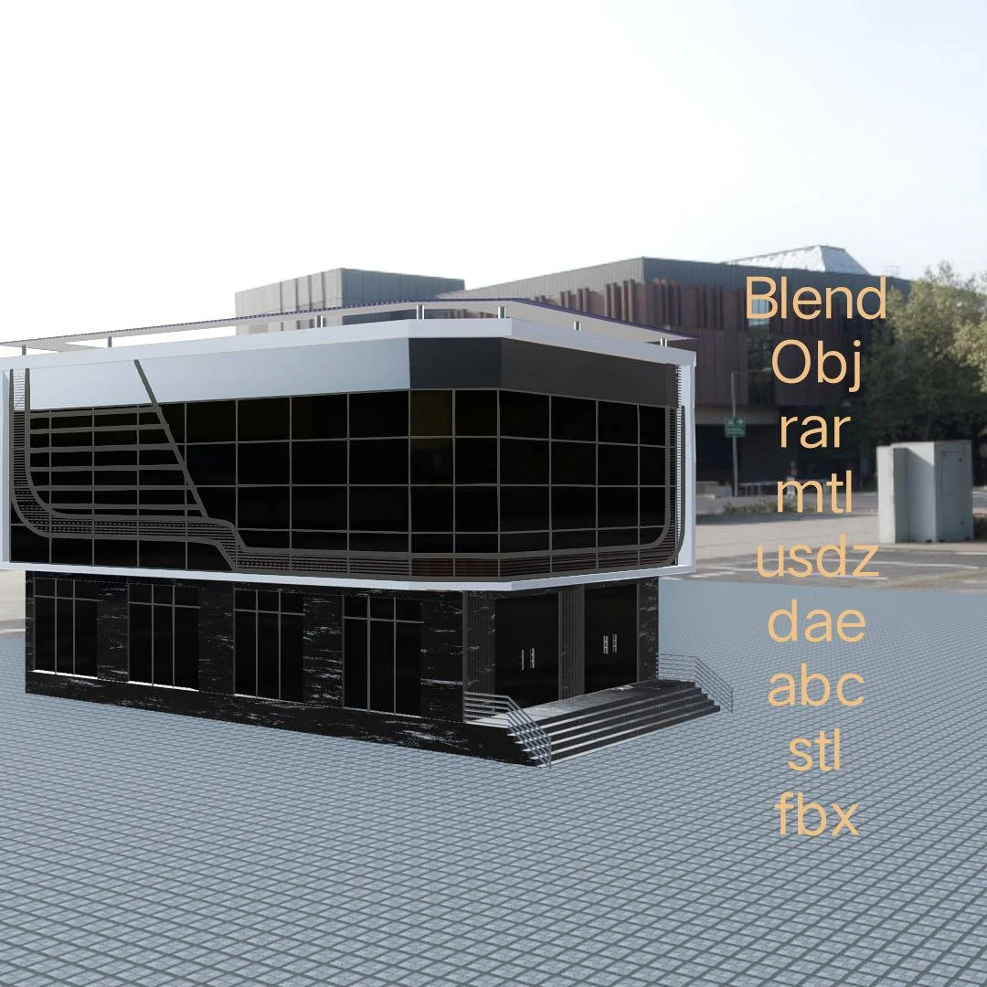 Raestaraunt for a great lunch 3D Model .c4d .max .obj .3ds .fbx .stl .blend 
